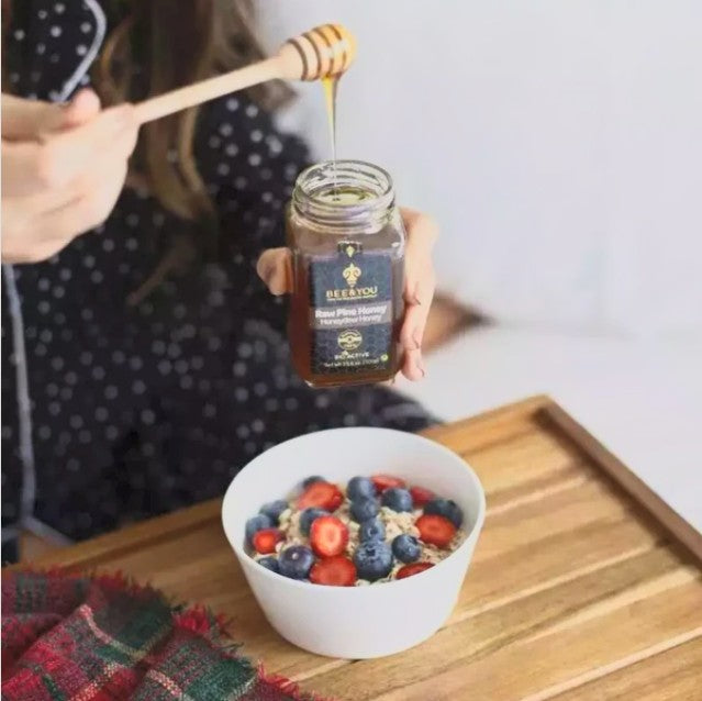Hunang - raw. Pine. 300 gr. Bee & You