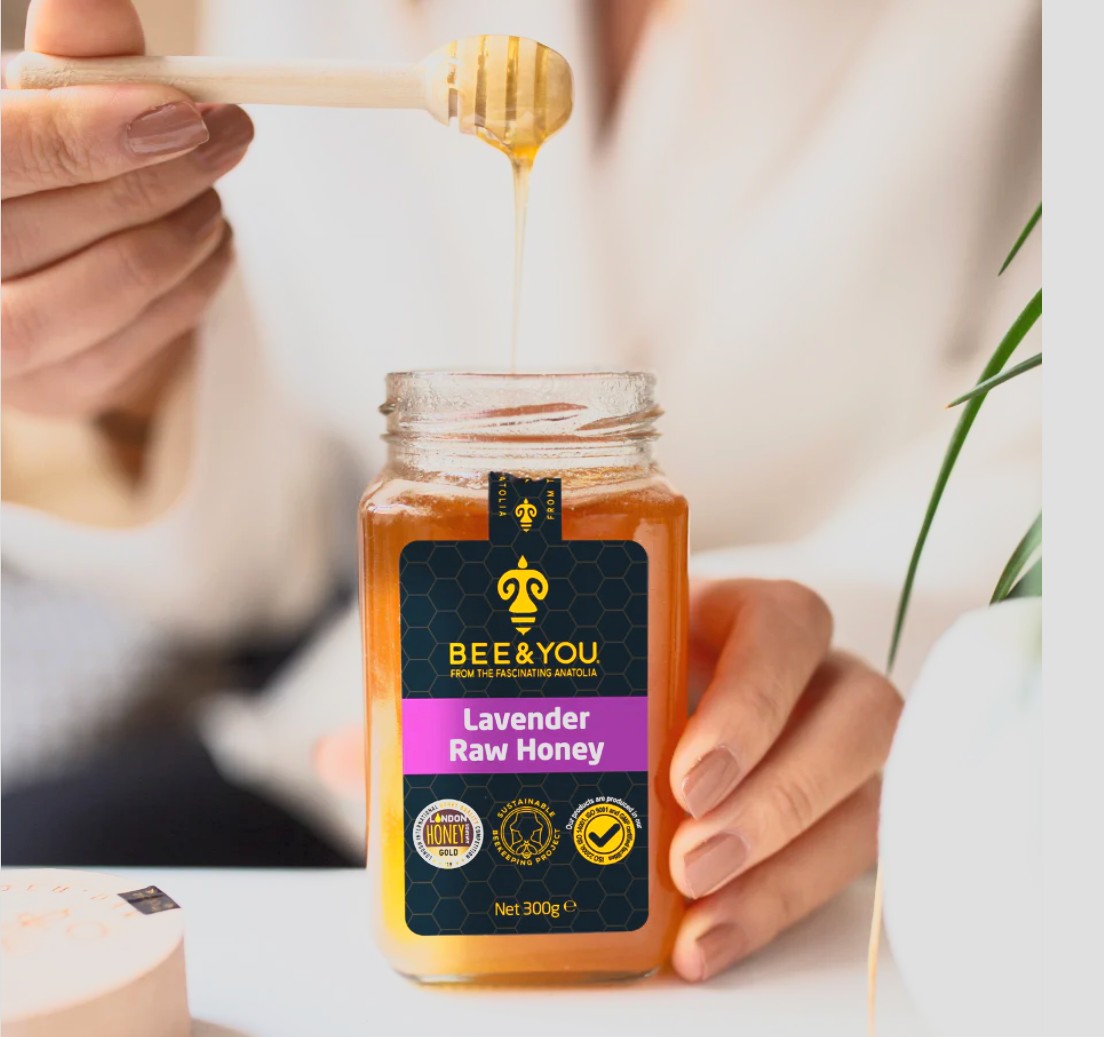 Hunang - raw. Lavender. 300 gr. Bee & You