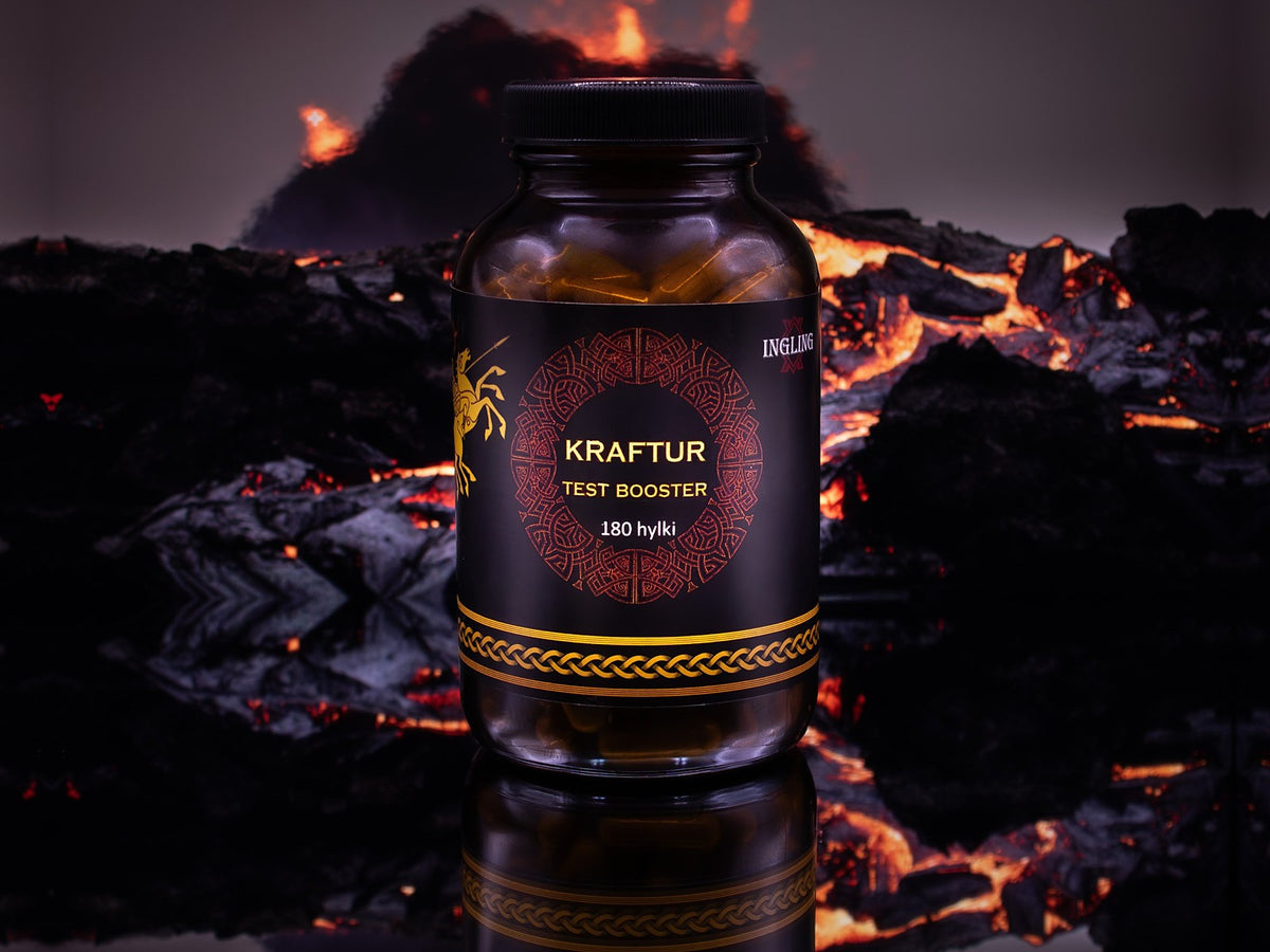 Kraftur test booster frá Ingling við glóandi hraun