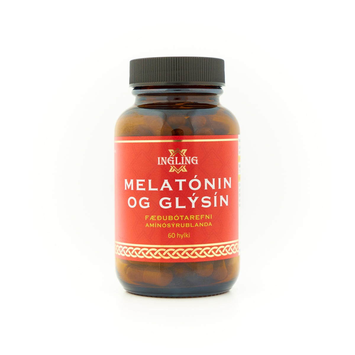 Melatónín og glýsín 60 hylki – svefnhylki frá Ingling, Rauða línan