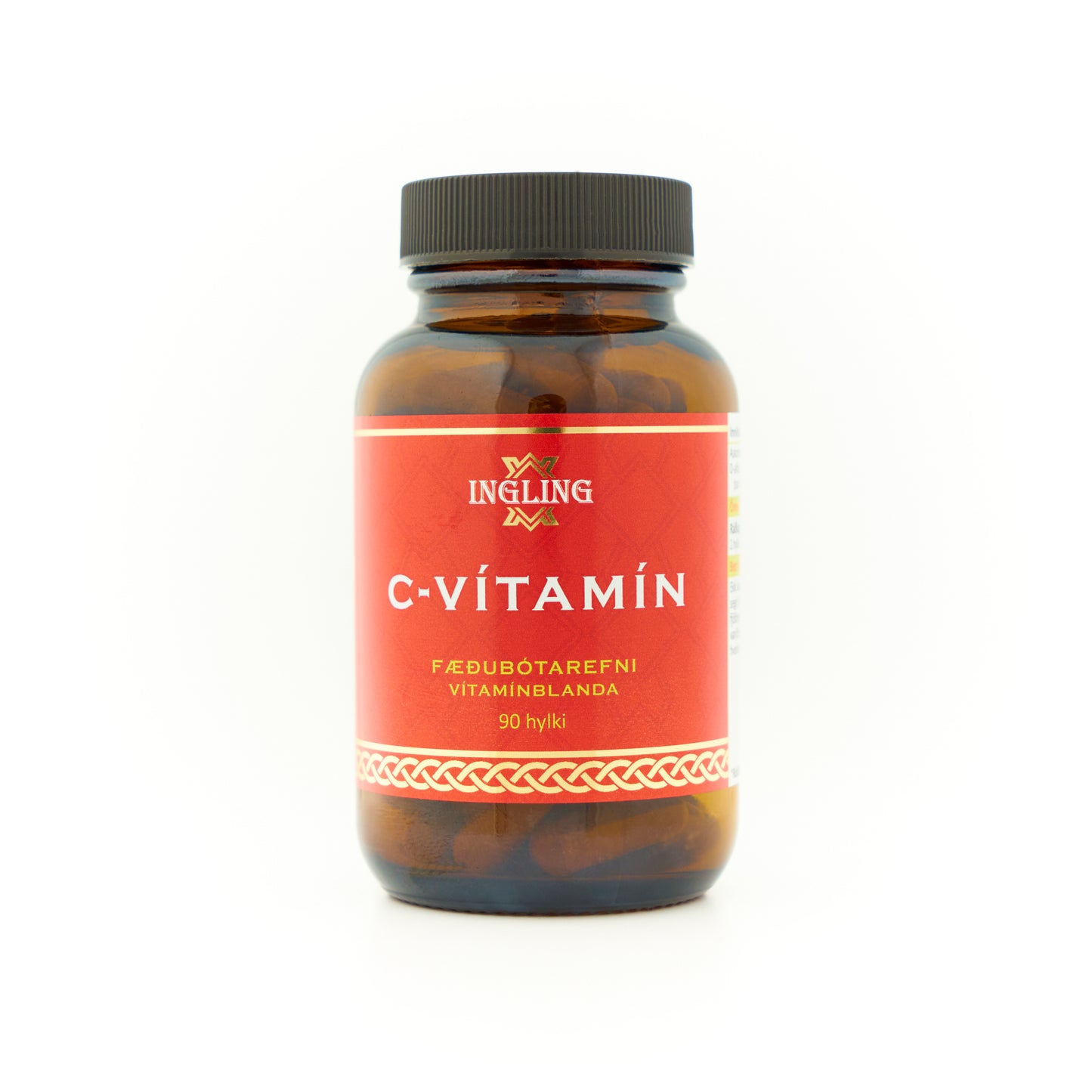 C-vítamín 90 hylki með E-vítamíni frá Ingling, Rauða línan