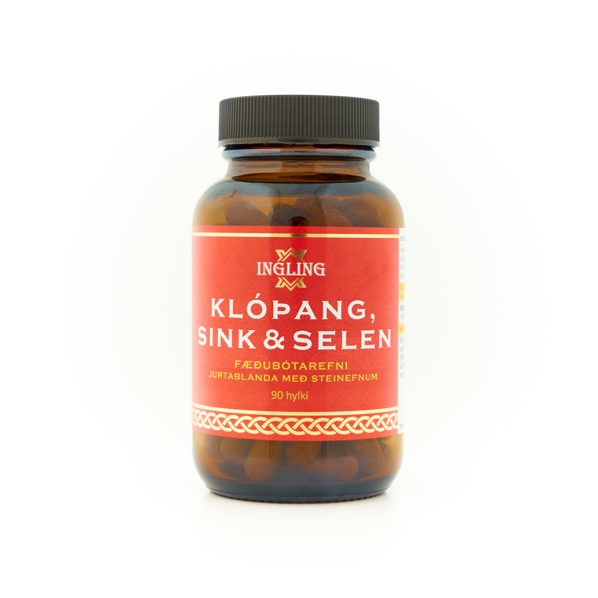 Klóþang, sink og selen 90 hylki – joð úr íslensku klóþangi frá Ingling