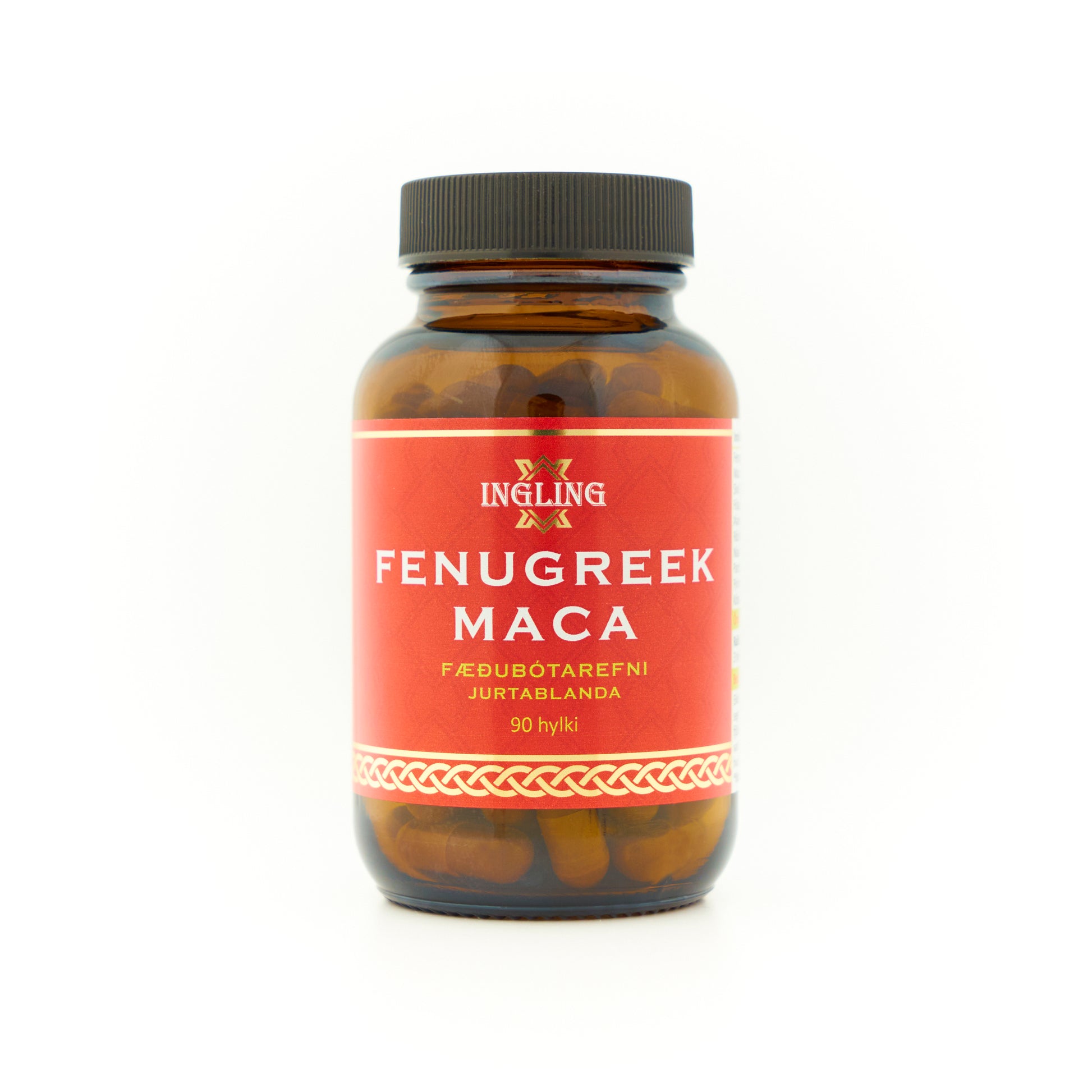 Fenugreek maca 90 hylki – maca, fenugreek extrakt og sink frá Ingling, Rauða línan